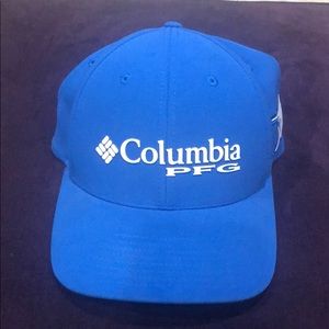 New Blue Columbia PFG FLEXFIT L/XL Cap